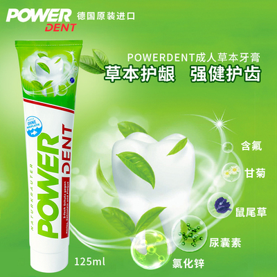 POWERDENT成人草本牙膏